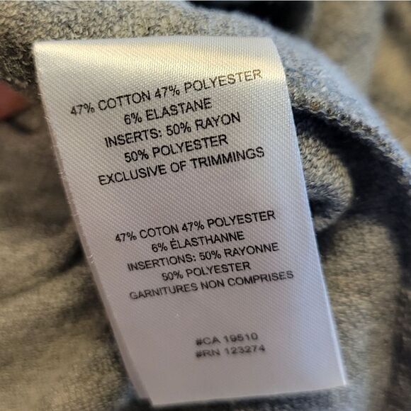 Lole Gray Hoodie Sweatshirt Sweater Dress with Pockets Leaf Pattern Women's XL - Picture 8 of 13